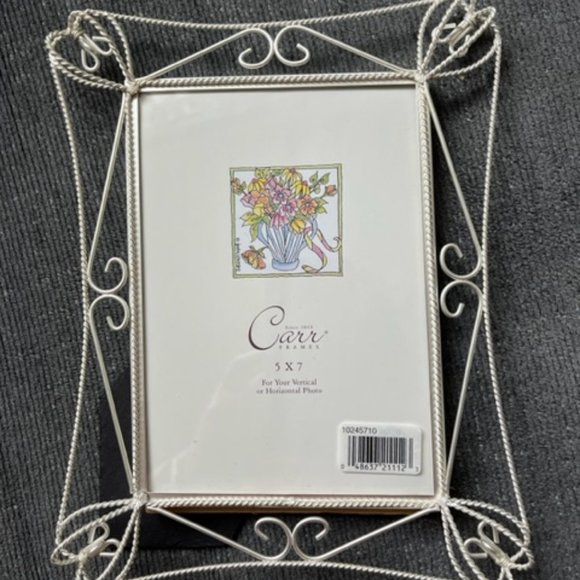 Carr Silver 5 x 7 Picture Frame - NWT - Picture 1 of 4